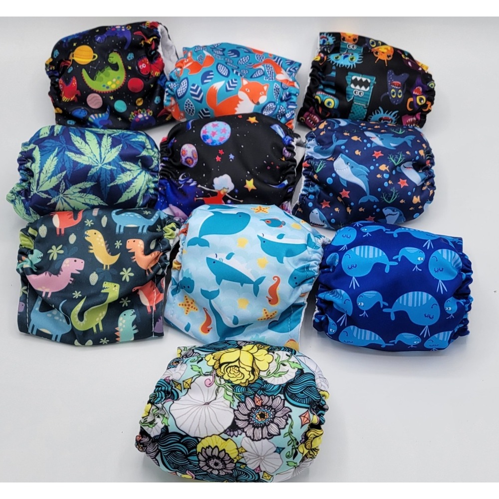 10 New Reusable Dog Diapers Male Pee BELLY BAND Wrap Washable Size X SMALL